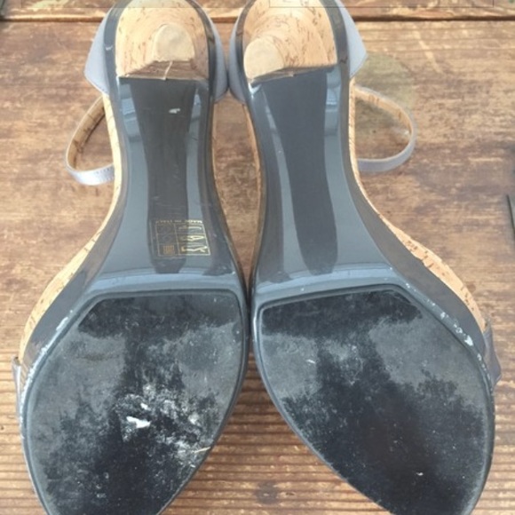 Stella McCartney Satin and Cork platform heels - Picture 4 of 5